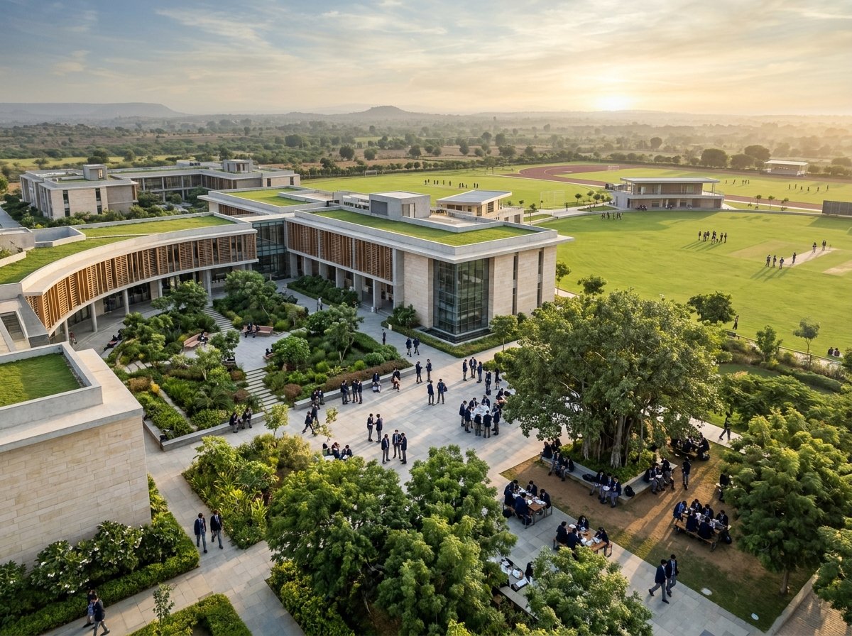The Academic City School campus grounds